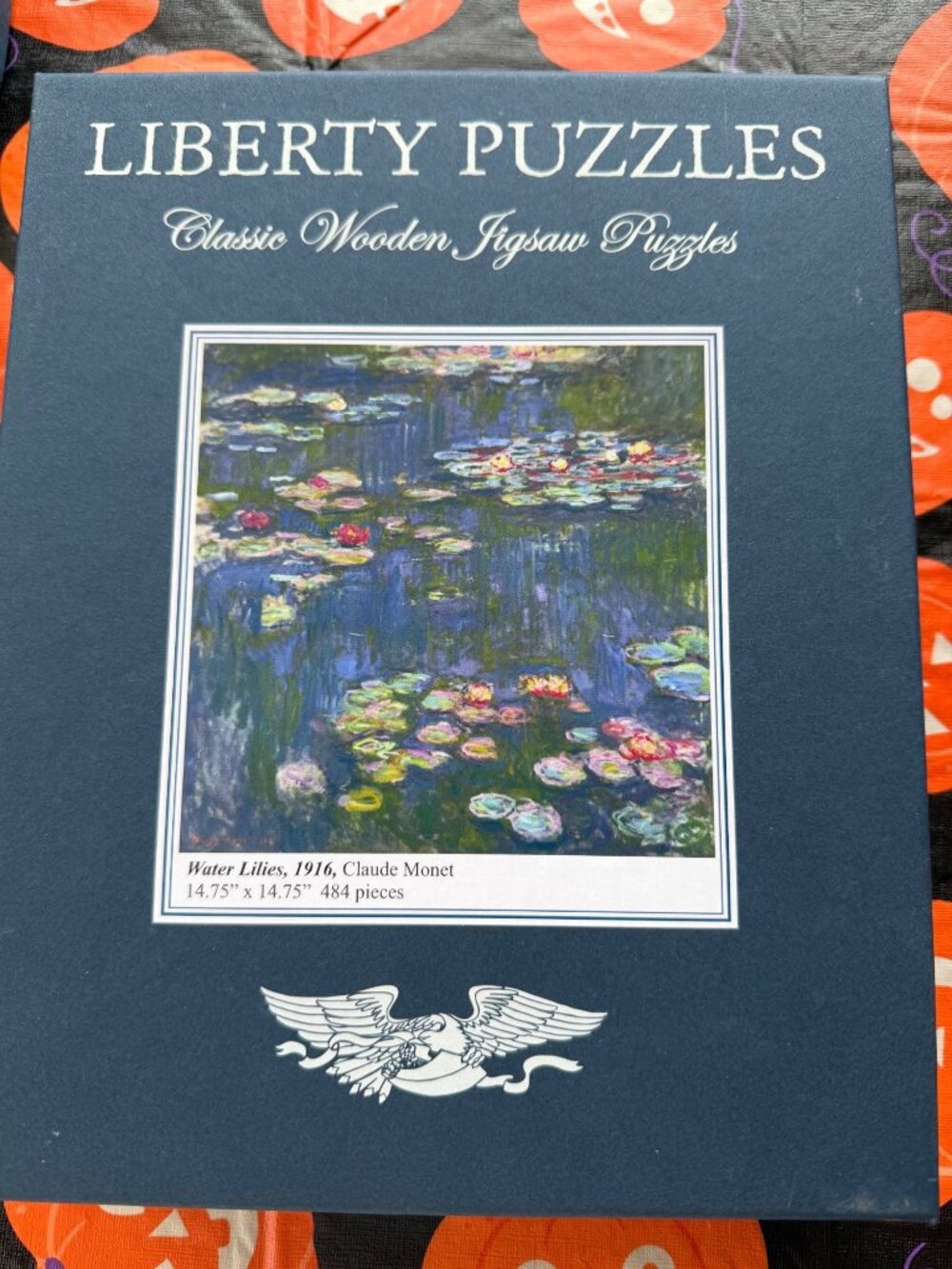 Liberty Puzzles Wooden Jigsaw Puzzle Water Lilies 484 Pieces Great Condition
